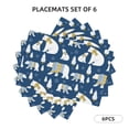 thumbnail image 3 of Placemats Set of 4 / 6, cute winter bear Placemats for Dining Table Indoor/Outdoors Heat Resistant Washable Placemats 18" x 12", 3 of 8