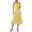 Yellow, variant on Elippeo Women Cami Dress Contrast Trim Tie-Up Sleeveless Spaghetti Strap Dress Summer Casual Backless Long Dress