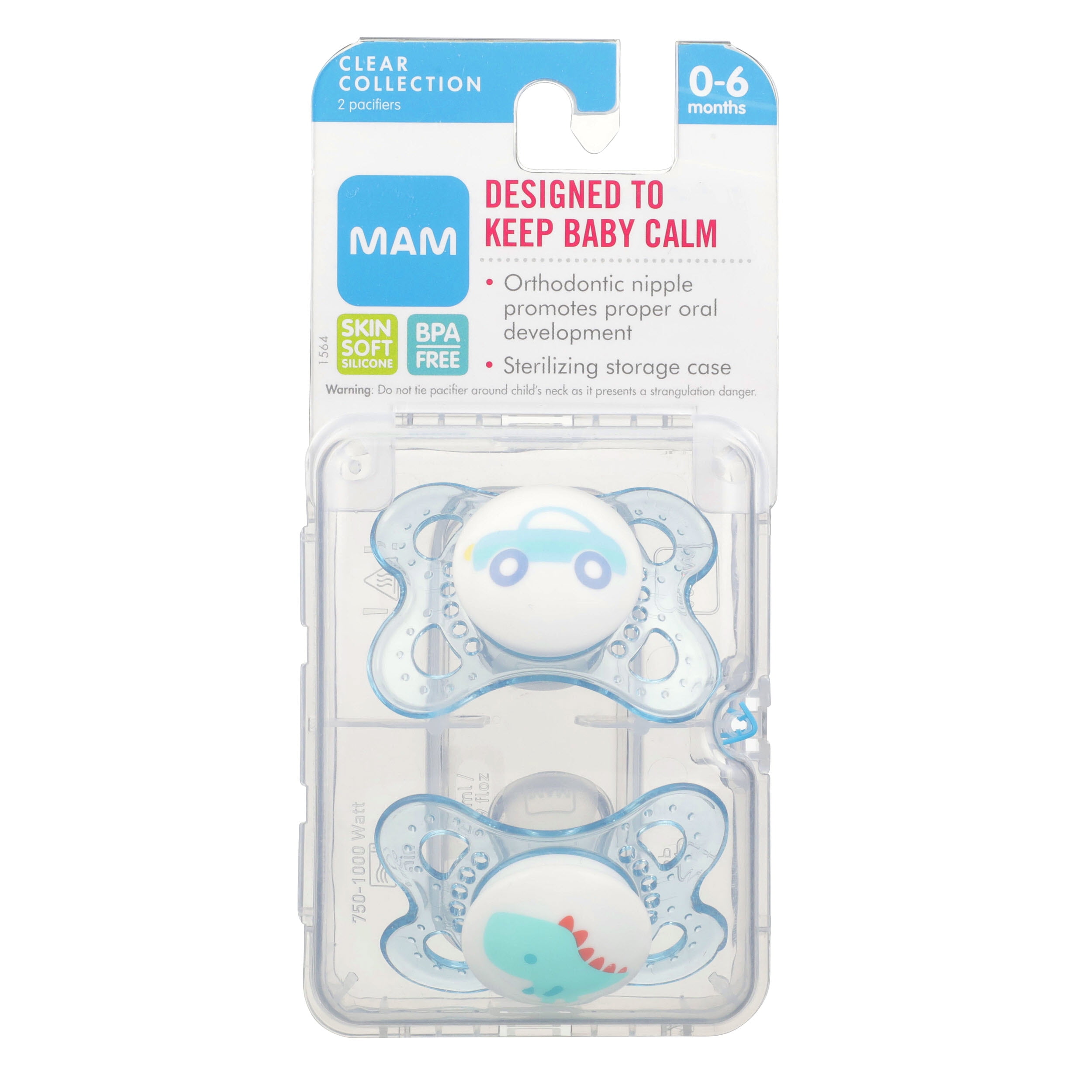 Mam Usa Mam Clear Sz1 2pk - Walmart.com