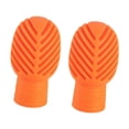 thumbnail image 2 of colcolo 4x2x Drumstick Dampeners Portable Mute Replacement Drum Practice Tips for Drum Orange, 2 of 8