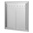 thumbnail image 5 of 24W x 24H Inch Stainless Steel Flush Mount Double Wall Vertical Door with Handles and Hooks for Outdoor Kitchen BBQ Island Grilling Station Cabinet, 5 of 9