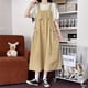 thumbnail image 2 of Vestido lindo con falda de tirantes de largo medio y bolsillo de diseño y camisa de manga abullonada de estilo japonés, 2 of 5