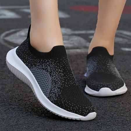 

Cathalem Shoes Heel Mesh Lightweight Flat Casual Sports Breathable Foot Shoes Fashion Ladies Women s Sneaker Women Shoes Size 13 Black 9.5
