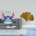 thumbnail image 2 of Escultura De Mesa De Cisne Acrílico Y Hojas De Ginkgo De Hierro Forjado, Centro De Mesa Abstracto Montado En La Pared Para Oficina, Sala De Estar, Comedor, Hotel Y Restaurante., 2 of 8