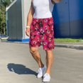 thumbnail image 6 of Pofeuu Orchids Flowers Print Men's Soft Woven Elastic Waistband Sleep Pajama Short-Medium, 6 of 6