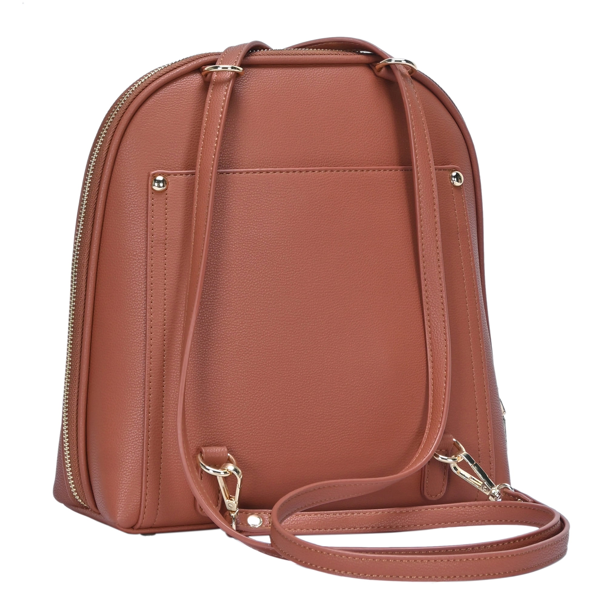 Miztique The Daisy Convertible Backpack Purse for Women, Soft Vegan Leather  Crossbody Bag - Tan 