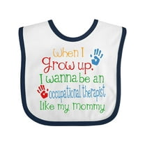 Inktastic Occupational Therapist Like Mommy Boys or Girls Baby Bib