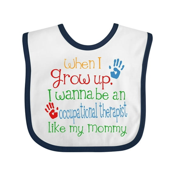 Inktastic Occupational Therapist Like Mommy Boys or Girls Baby Bib