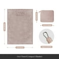 thumbnail image 5 of REGAL ESTATE, Super Soft 4 in 1 Travel Blanket Pillow with Luggage Sleeve and Backpack Clip,  Coral Pink, 60" W x 45" H, 5 of 5