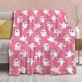 thumbnail image 3 of Pink Ghosts Blanket for Girls Women Kids Fleece Lightweight Throws Blanket Spooky for Boys Soft Flannel Blankets Decorations-40 x50, 3 of 6