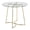 Clear, Gold, variant on LumiSource Black Steel, Clear Glass Cece Dinette Table