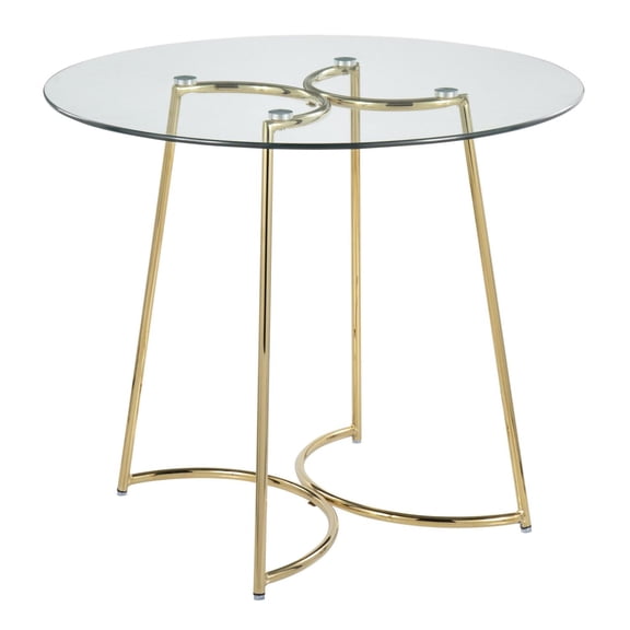 Lumisource Cece Dinette Table With Gold Steel Finish DT-CECE35 AUGL