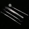 thumbnail image 3 of 4Pcs Dentist Cleaning Examination Hygiene Set Dental Tarter Scraper Probe Teeth Care Kit, 3 of 8
