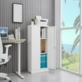 thumbnail image 4 of 42" Metal Storage Cabinet with Locking Doors,Folding Filing Storage Cabinet With Adjustable Shelf,Lockable Garage Storage Cabinet,Tool Cabinet for Home Office Garage School Basement, 4 of 9