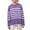 Purple, variant on IROINNID Pullover Sweater for Women Striped Loose Fit Long Sleeve Crewneck Pullover Casual Oversized Winter Warm Trendy Sweater,Purple