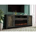 thumbnail image 2 of 83 inch Electric Fireplace TV Stand for TVs up to 95 inches, Minimal Assembly, Barnwood Finish, 2 of 2
