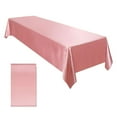 thumbnail image 1 of Elegant Solid Color Polyester Tablecloth, Wrinkle Resistant Rectangle Table Cover for Wedding, Christmas, Birthday Party, Home Dining & Kitchen Decor, Easy Clean Washable, Multiple Sizes & Colors, 1 of 8