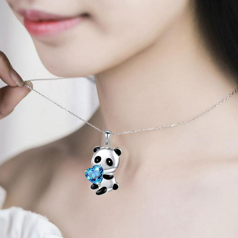  SISGEM Solid 14K Gold Panda Necklace for Women, Real Gold Cute  Animal Panda Bear Pendant Necklace Panda Love Gifts for Wife,  Mom,Girlfriend, 16''-18'' : Clothing, Shoes & Jewelry