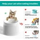 thumbnail image 5 of Tazón elevado de comida para gatos Platos de comida para gatos elevados súper anchos para proteger la columna vertebral, aliviar la fatiga de los bigotes, antivómitos 17 tazones de alimentación i, 5 of 5
