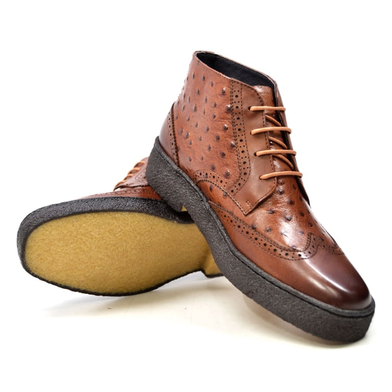 Original Playboy Ostrich & Wingtip Leather Shoes by The  display picture 3