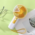thumbnail image 2 of ddioayh Handheld Fan Triangular Stitching Lanyard Design with Thickened Protective Net Portable Travel Fan Strong Airflow for Outdoor Activities, 2 of 5