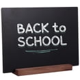 thumbnail image 2 of Portable Small Blackboard with Stable Wood Stand for Writing Use Options Reusable Surface Black 6.3 x 9.4 inches, 2 of 2