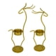 thumbnail image 3 of Candelabros de ciervo de Metal, candelabros decorativos de hierro Retro, candelabros para decoración del hogar, banquete de Festival Oro, 3 of 9