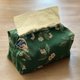 thumbnail image 1 of Nvzi Caja de pañuelos, dispensador de toallas de papel de tela, caja de almacenamiento de servilletas de tela de alta calidad, bolsa para pañuelos, fácil de usar, para cocina y baño (verde)., 1 of 3