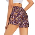 thumbnail image 3 of Disketp Buffalo Plaid and Butterflys Print Women's Shorts Workout Shorts for Athletic Gym Running Shorts with Phone Pockets XX-Large, 3 of 8