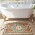 thumbnail image 3 of Boho Tribal 2x3 Washable Small Rugs for Entryway Doormat Indoor Entrance, Throw Rugs with Rubber Backing, Bohemian Soft Non-Slip Bathroom Carpet for Bath Front Door Kitchen Floor, 3 of 8