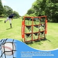 thumbnail image 2 of 4'×4' Baseball Backstop Net, Pitching Strike Zone Target Net with 9 Pocket, Baseball Practice Net for Hitting Pitching Batting Catching Practice, 2 of 7