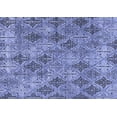 thumbnail image 1 of Ahgly Company Machine Washable Indoor Rectangle Oriental Blue Industrial Area Rugs, 7' x 10', 1 of 4