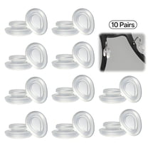 HBMYN 10 Pairs Eyeglass Nose Pads,Teardrop Shape Nose Pads for Glasses,Snap-On Nosepads,Anti-Slip Silicone Nose Pads for Eyeglasses