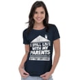 thumbnail image 3 of Live With Parents Slacker Funny Womens Fitted Plus Size Graphic Tee Brisco Brands 3X, 3 of 5