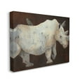 thumbnail image 3 of Stupell Industries Bird Perched on Rhino Contemporary Portrait Painting Canvas Wall Art, 30 x 24, Design by Roberta Dyer, 3 of 5
