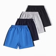 thumbnail image 5 of HCNTES Boys Athletic Shorts with Pockets Active Basketball Shorts Quick Dry Active Lightweight Elastic Waist (Black,6-7 Y), 5 of 7