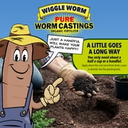 Wiggle Worm 100% Pure Organic Worm Castings - Organic Fertilizer for Houseplants, Vegetables, and More, 30-Pounds (2 Pack)