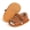 03 Brown, variant on Infant Baby Girls Sandals Summer Crib PU Leather Bowknot Soft Anti-Slip Rubber Sole Toddler First Walkers Shoes
