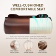 thumbnail image 4 of Wanbei Big & Tall Ergonomic High Back Leather Office Chair, Adjustable Height Flip-Up Armrest Executive Computer Chair for Standing & Counter Height Desk, Brown, 4 of 7