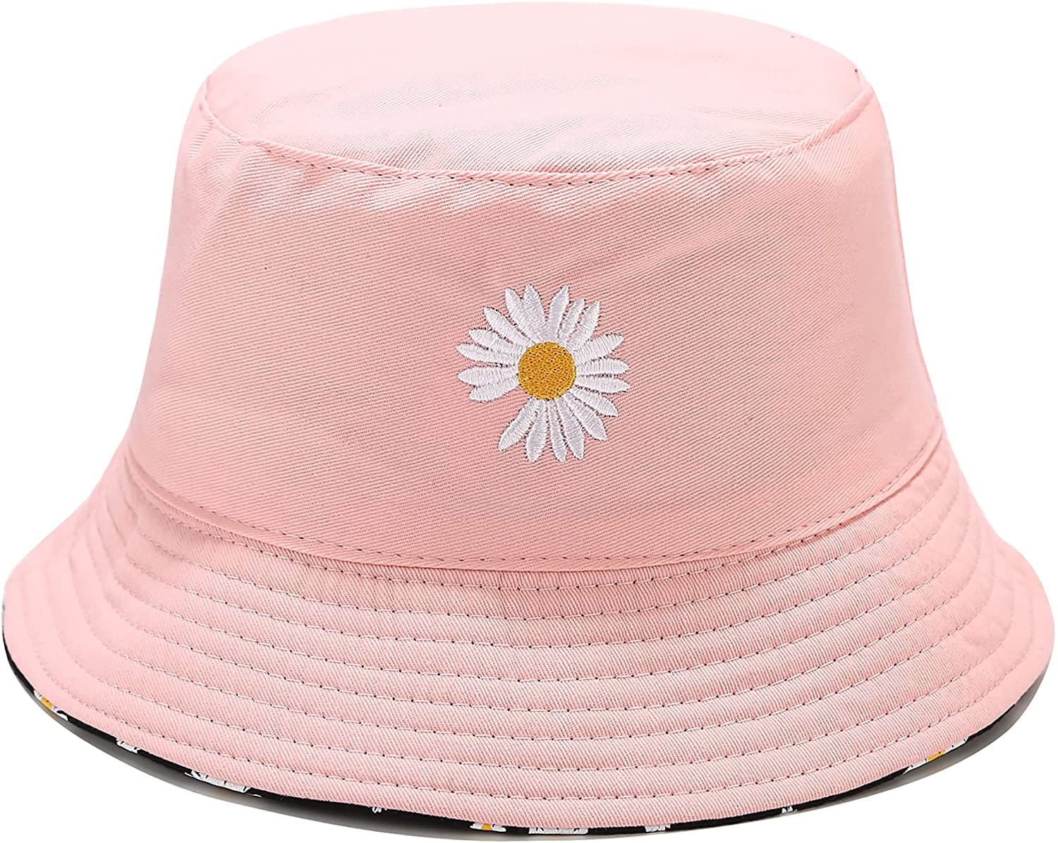 TV Flower Reversible Bucket Hat Summer 