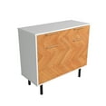 thumbnail image 6 of Manhattan Comfort Liam Sideboard made from Engineered Wood in White & Wood, 6 of 9