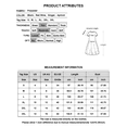 thumbnail image 2 of DYMADE Women's Summer Cotton Linen Spliced Round Neck Short Sleeve Fit & Flare Dresses, 2 of 2