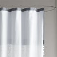 thumbnail image 4 of 510 Design Donnell Polyester Microfiber Embroidery Shower Curtain in Black/Gray, 4 of 5