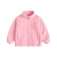 thumbnail image 6 of LYMAYTER Double Sided Velvet Jacket for Kids Unisex Girls Boys Solid Color Zipper Outerwear Toddler Spring Fall Warm Coats 3-12 Years, 6 of 9