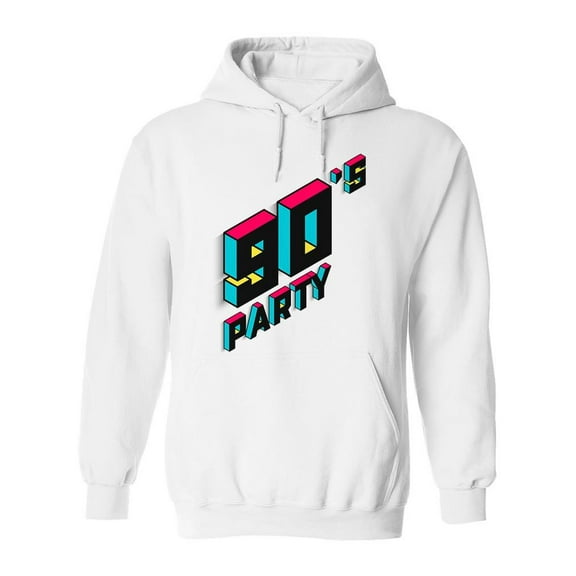 90's Party Hoodie Men -Image by Shutterstock, Male Medium
