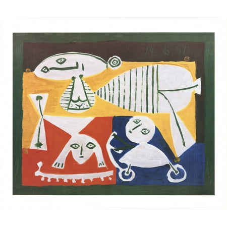 Pablo Picasso-Mere et enfants-Offset Lithograph - Walmart.com