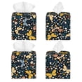 thumbnail image 2 of Fotbe Flowers Butterfly Porta Pañuelos Decorativo de Cuero, Caja Cuadrada Moderna para Pañuelos Faciales, Organizador y Dispensador 5x5x5'', 2 of 7