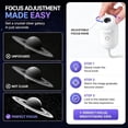 thumbnail image 4 of Galaxy Night Light Projector, USB Portable, Star Projector with 6 Projection Films, 360° Rotating 5D Holographic Lamp, Dimmable for Bedroom Ceiling Decor, 4 of 9