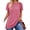 Pink, variant on T Shirts for Women Tops Short Sleeve Summer Fashion Loose Fit Tunic Tops Dressy Crewneck Ladies Blouses Tops Pink