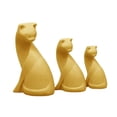 thumbnail image 2 of Colección de figuras de gatos pequeños a escala 1/12, estatua pequeña y linda, modelo de animal de simulación Amarillo, 2 of 9